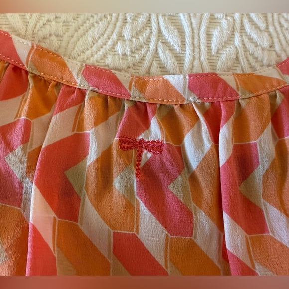 Tyler Böe SILK Chevron Patterned Blouse - Picture 8 of 12